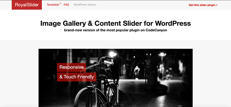 royal-slider - IsItWP - Detector gratuito de temas de WordPress RoyalSlider WordPress Slider Plugin