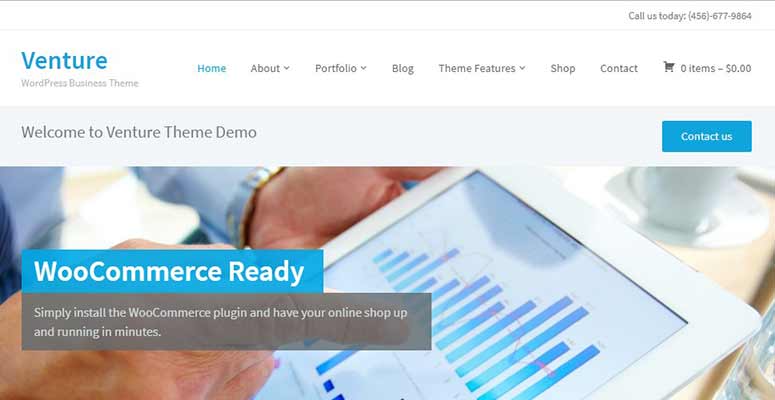 Venture - IsItWP - Free WordPress Theme Detector Venture