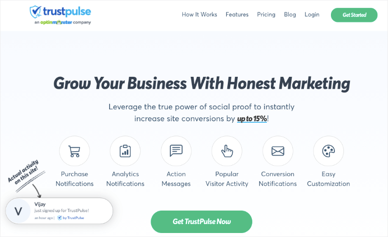 trustpulse new homepage - IsItWP - Detetor de temas WordPress gratuito trustpulse new homepage