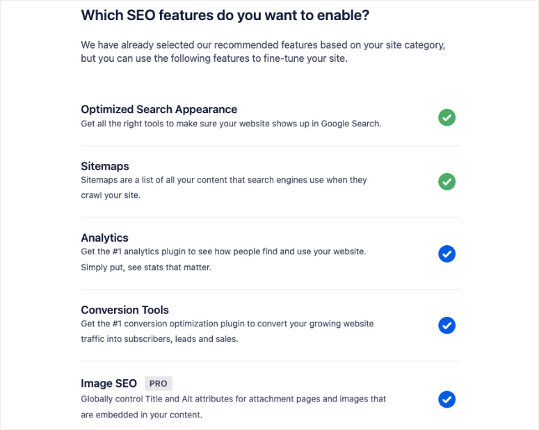 enable recommended features in aioseo - IsItWP - Free WordPress Theme Detector enable recommended features in aioseo