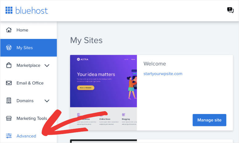 bluehost access cpanel in advanced tab - IsItWP - Free WordPress Theme Detector bluehost access cpanel in advanced tab
