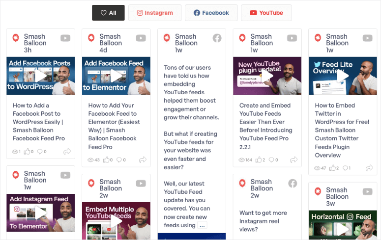 Smash Balloon social wall - IsItWP - Free WordPress Theme Detector Smash Balloon social wall